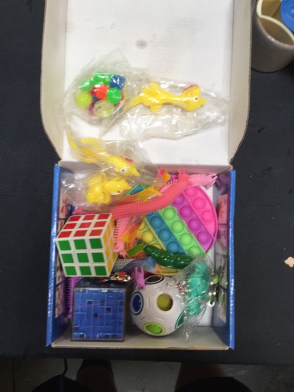 Photo 2 of 20PCS Pop Toy Gifts Cubes Package Sensory Pack Box Plastic Push Kit Bulk Toys Gift Classroom Prize Hard Shell Relief Autism Anxiety
