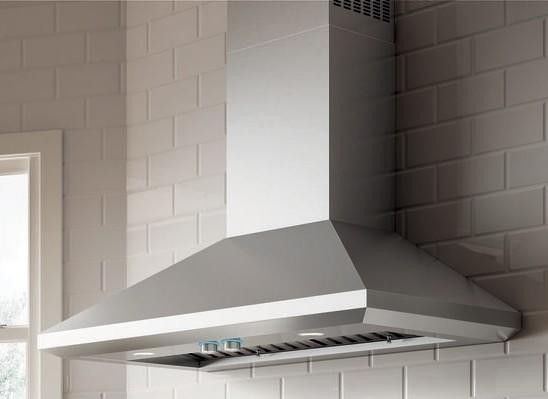 Photo 1 of ELICA 36 Inch Pro-Style Wall Mount Range Hood with HUSH System, Heat Guard, Professional Performance, LED Lighting, Backlit Hidden Knob Controls, LED Consumer Replaceable Bulb, Baffle Filters with Grease Collectors, Seamless Craftsmanship, 4 Fan Speed, 12