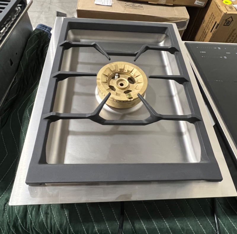 Photo 2 of 15 Inch Gas Cooktop with 1 Three-Ring Wok Burner, Stainless Steel Surface, Continuous Pot Surface, 18,800 BTU Ring Burners, Electronic Flame Monitoring, Automatic Re-Ignition, Control Knob, and Safety Shut-Off
, MODEL VG414210CA ++OUT OF BOX++  (ITEM HAS 