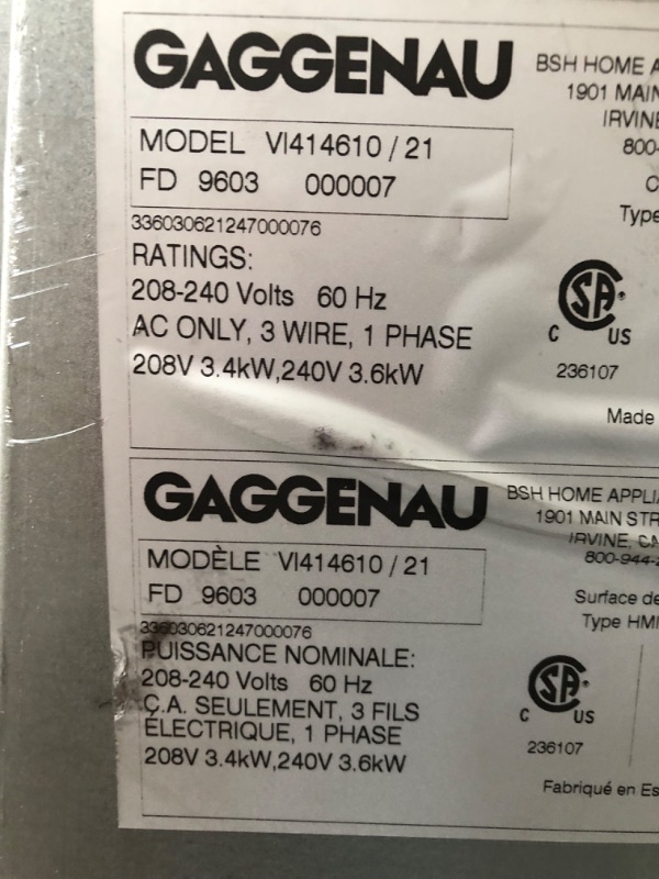 Photo 6 of Gaggenau Vario induction wok 400 series
Stainless steel frame
Width 15 ''