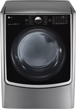 Photo 1 of LG 27 Inch 7.4 cu. ft. Gas Dryer with 14 Dry Cycles, Steam, Sensor Dry System, Smart ThinQ Wi-Fi, Wrinkle Care Option and ENERGY STAR: Graphite Steel
