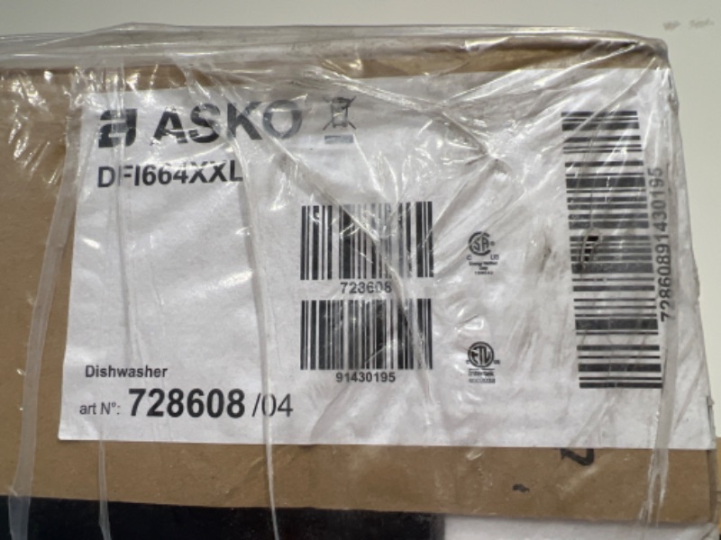 Photo 3 of ASKO DFI664XXL.U 40 SERIES DISHWASHER - PANEL READY WITH XXL INTERIOR