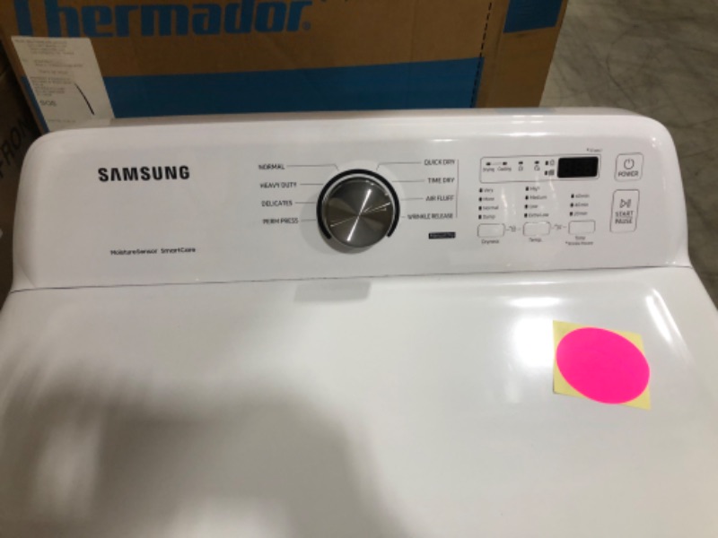 Photo 3 of 7.2 cu. ft. Electric Dryer with Sensor Dry in White
