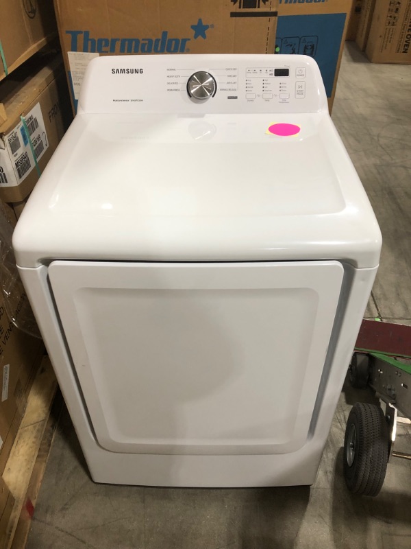 Photo 2 of 7.2 cu. ft. Electric Dryer with Sensor Dry in White
