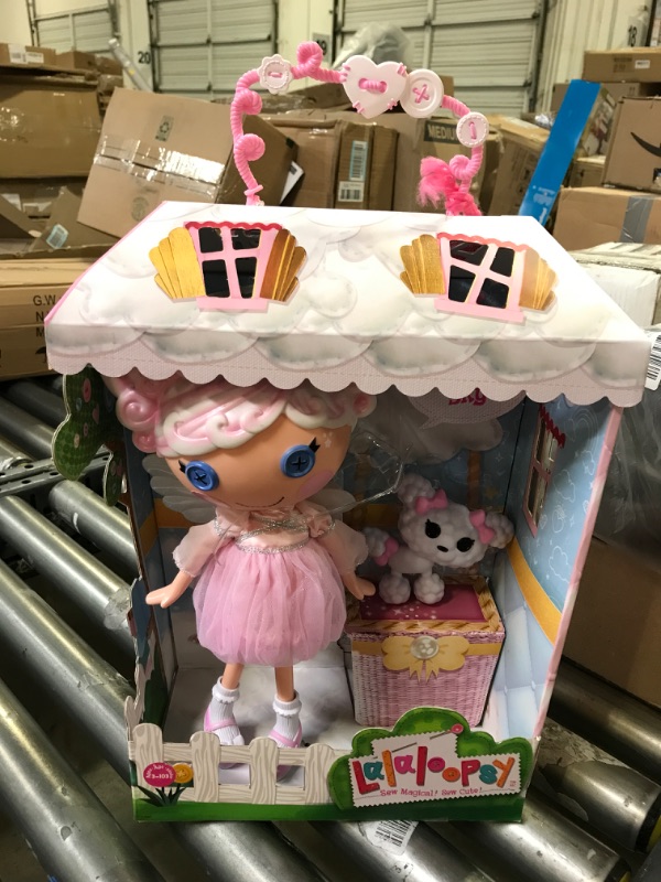 Photo 2 of Lalaloopsy - Cloud E. Sky & Pet Poodle, 13" Angel Doll with White Hair, Halo, Wings, Pink Outfit & Accessories, Reusable House Playset- Gifts for Kids, Toys for Girls Ages 3 4 5+ to 103 Years