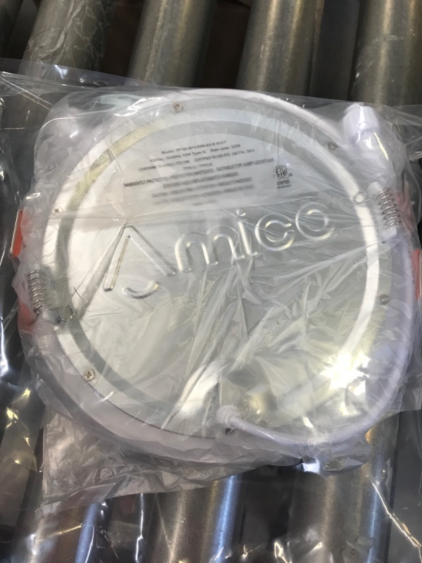 Photo 1 of Amico 2 Pack 6 Inch 5CCT Ultra-Thin LED Recessed Ceiling Light with Junction Box, 2700K/3000K/4000K/5000K/6000K Selectable, Dimmable Can Light, 1200LM High Brightness Downlight,15W Eqv 130W,ETL
