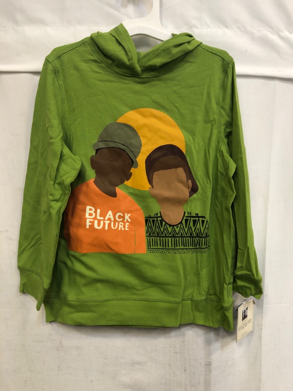 Photo 2 of Black History Month Boys' Brothers Hooded Sweatshirt - Light Green
 SIZE S 7-6