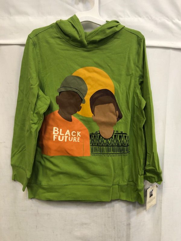 Photo 2 of Black History Month Boys' Brothers Hooded Sweatshirt - Light Green
 SIZE M 8-10 