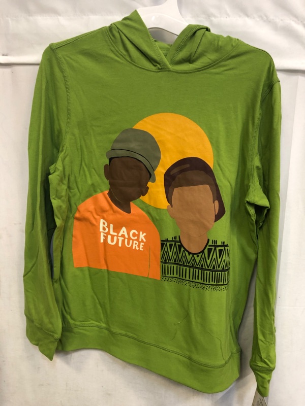 Photo 2 of Black History Month Boys' Brothers Hooded Sweatshirt - Light Green
 SIZE L 10-12