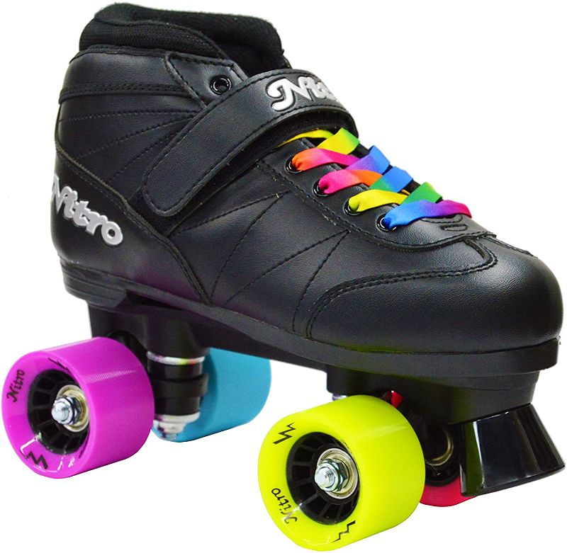 Photo 1 of Epic Super Nitro Rainbow Quad Roller Skates SIZE 4 
