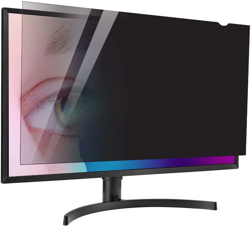 Photo 1 of 22 inch Computer Privacy Screen Filter - Compatible 16:10 Aspect Ratio Widescreen Monitor - Blue Light Filter - Anti-Glare & Anti-Scratch Protector Film (22" Widescreen (16:10))
