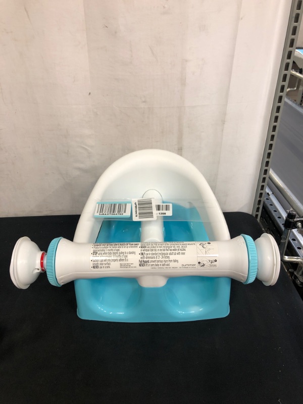 Photo 1 of Summer My Bath Seat (Aqua) - Baby Bathtub Seat for Sit-Up Bathing, Provides Backrest Support and Suction Cups for Stability - This Baby Bathtub is Easy to Set-Up, Remove, and Store
