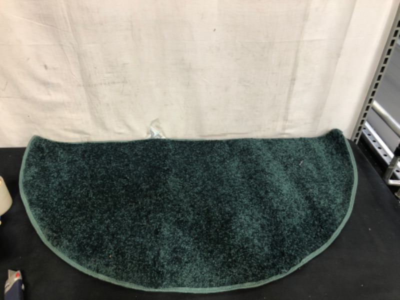 Photo 1 of green half moon rug, 39'X 20"