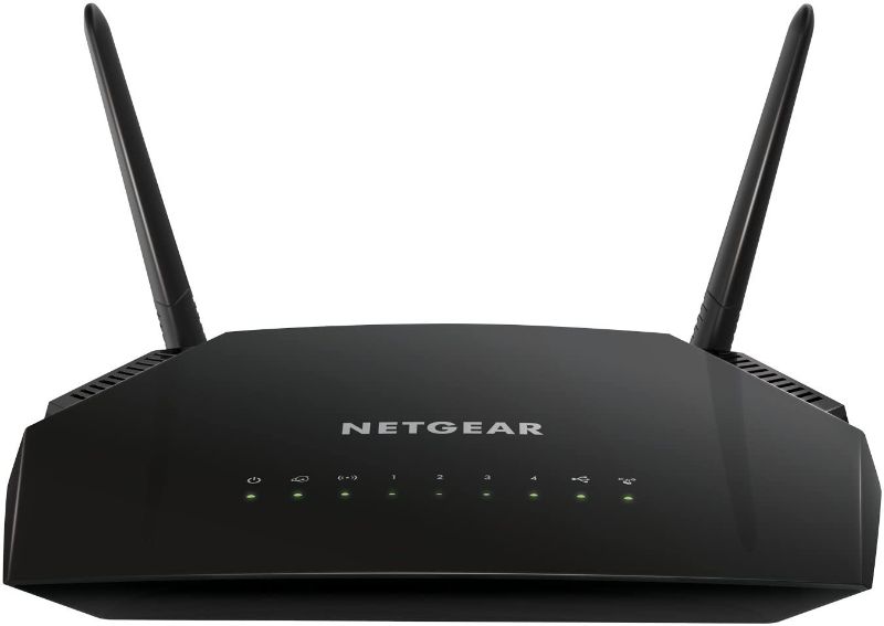 Photo 1 of NETGEAR WiFi Router (R6230) - AC1200 Dual Band Wireless Speed (up to 1200 Mbps) | Up to 1200 sq ft Coverage & 20 Devices | 4 x 1G Ethernet and 1 x 2.0 USB ports
