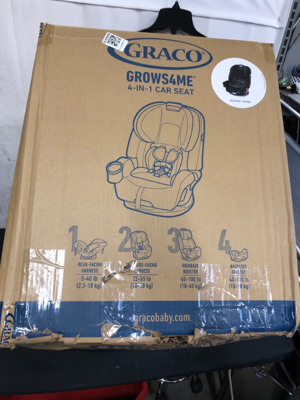 Photo 2 of Graco Grows4Me 4 in 1 Car Seat, Infant to Toddler Car Seat with 4 Modes, West Point
