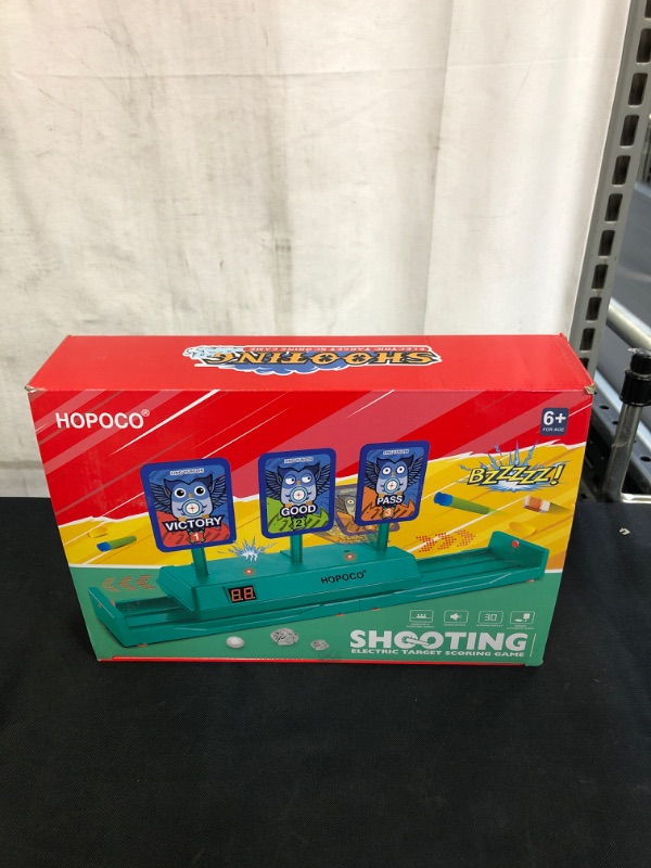 Photo 2 of HOPOCO Shooting Targets for Nerf Guns - Electric Scoring Auto Reset Digital Targets - Intelligent Light Sound Effect & Two Game Modes-Ideal Gift Toy for Kids-Boys & Girls
