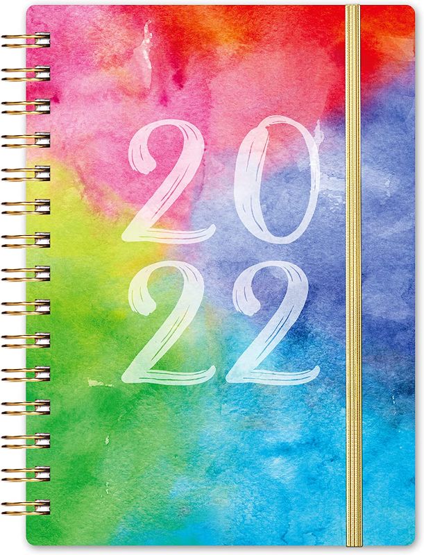 Photo 1 of 2022 Planner - Weekly & Monthly Planner 2022 from Jan 2022 - Dec 2022, 6.4" x 8.5", Planner 2022 with Strong Golden Binding, Coated Tabs, Inner Pocket, Perfect for Planning
 5 COUNT 