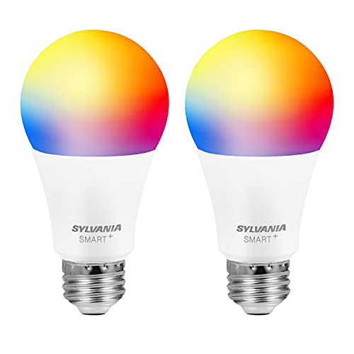 Photo 1 of 2PC LOT, Sylvania Bluetooth Mesh LED Smart Light Bulb with One Touch Set up - 2 Pack , AmazonCommercial 75 Watt Equivalent, 25000 Hours, Dimmable, 1050 Lumens, Energy Star and CEC (California) Compliant, High Intensity Spot PAR30 Short Neck LED Light Bulb