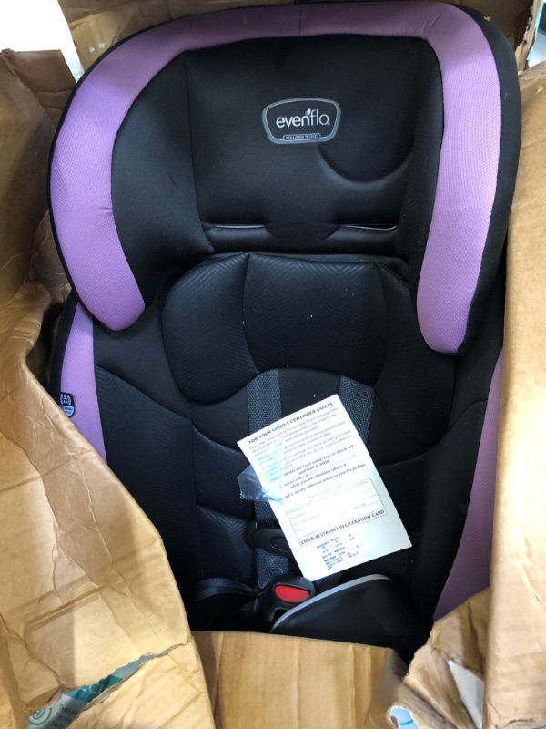 Photo 4 of Evenflo Maestro Sport Convertible Booster Car Seat, Forward Facing, High Back, 5-Point Harness, For Kids 2 to 8 Years Old, Whitney Pink
