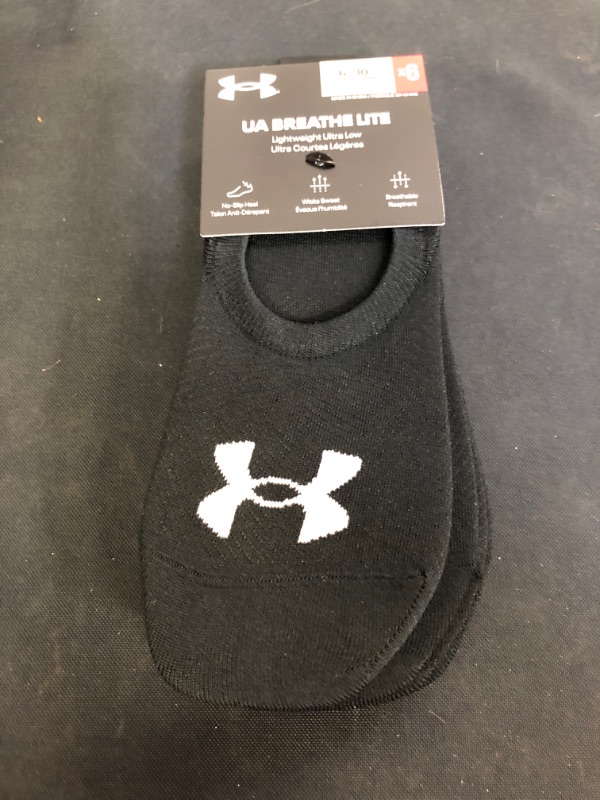 Photo 2 of Under Armour womens Breathe Lite Ultra Low Socks, Multipairs
 SIZE 6-10 WOMENS 