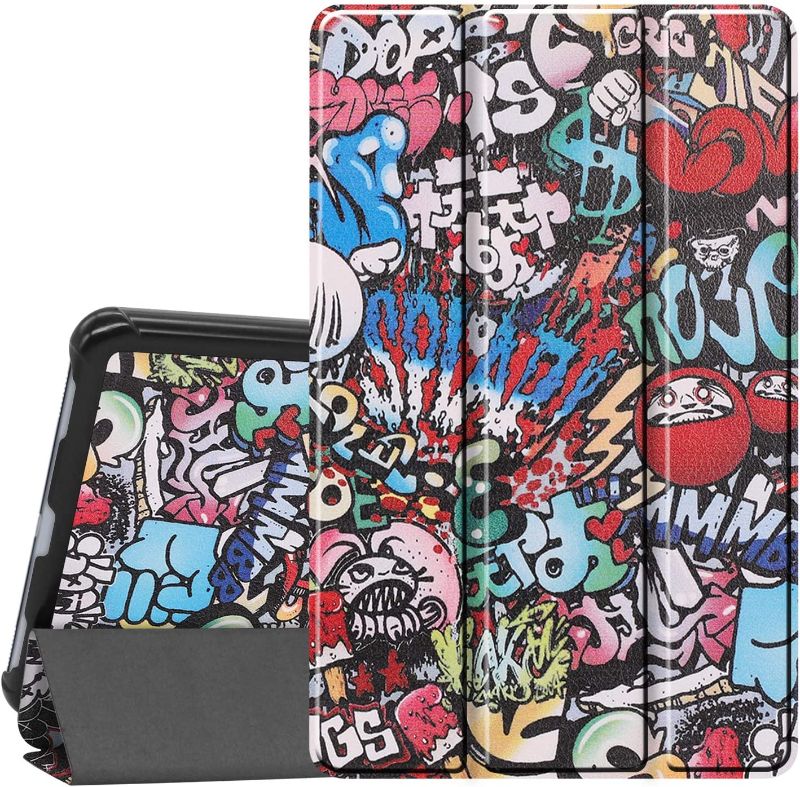 Photo 1 of Smart Case for Galaxy Tab A 8.4 2020 Model SM-T307U (LTE), Ratesell Lightweight Smart Trifold Stand Case Cover for Galaxy Tab A 8.4 (2020) Graffiti
