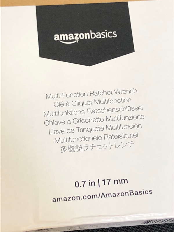 Photo 4 of Amazon Basics Multi-function Ratchet Wrench,17mm
