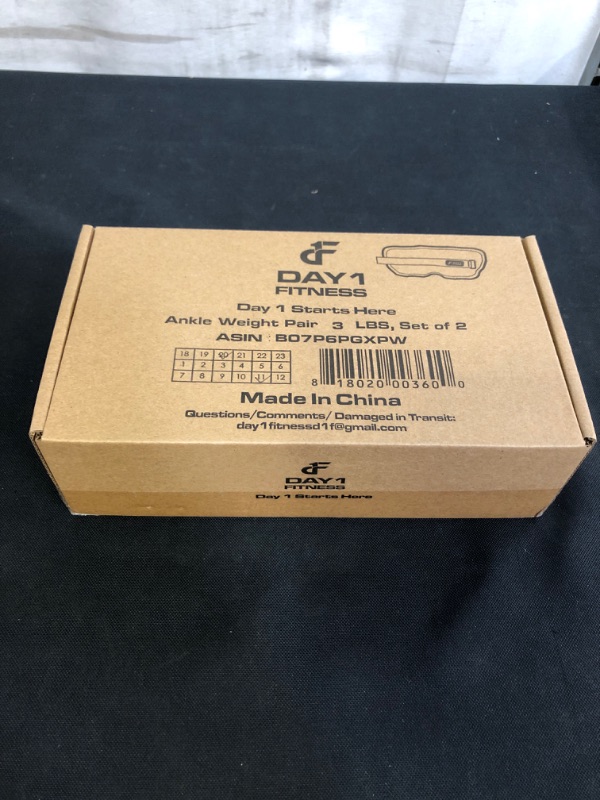 Photo 1 of Day 1 Fitness D1F Ankle/Wrist Weight Pair 10 Weight and Bundle Options - 0.5 to 10 lbs Each, Set of 2, Adjustable Straps – Comfortable, Breathable, Moisture Absorbent Weight Straps for Men and Women