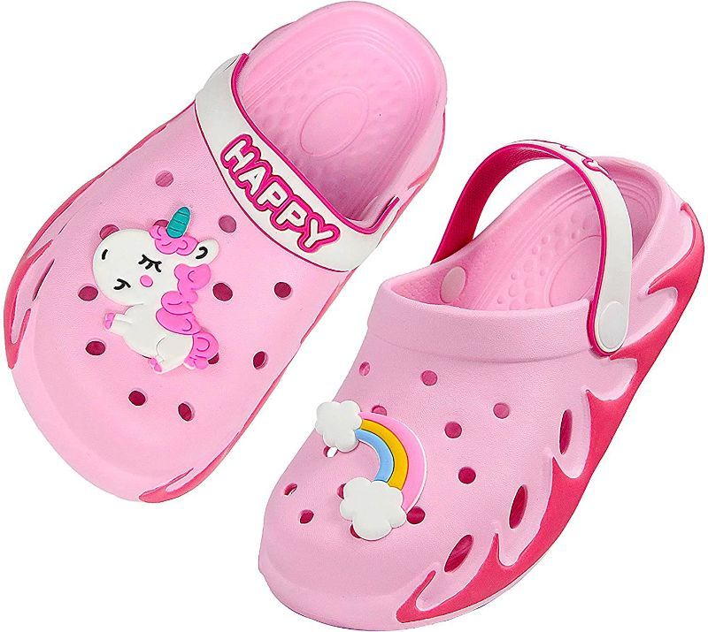 Photo 1 of Weweya Kids Garden Clogs Summer Cute Sandals Slippers with Cartoon Charms for Boys Girls Toddler
 SIZE 12 KIDS 