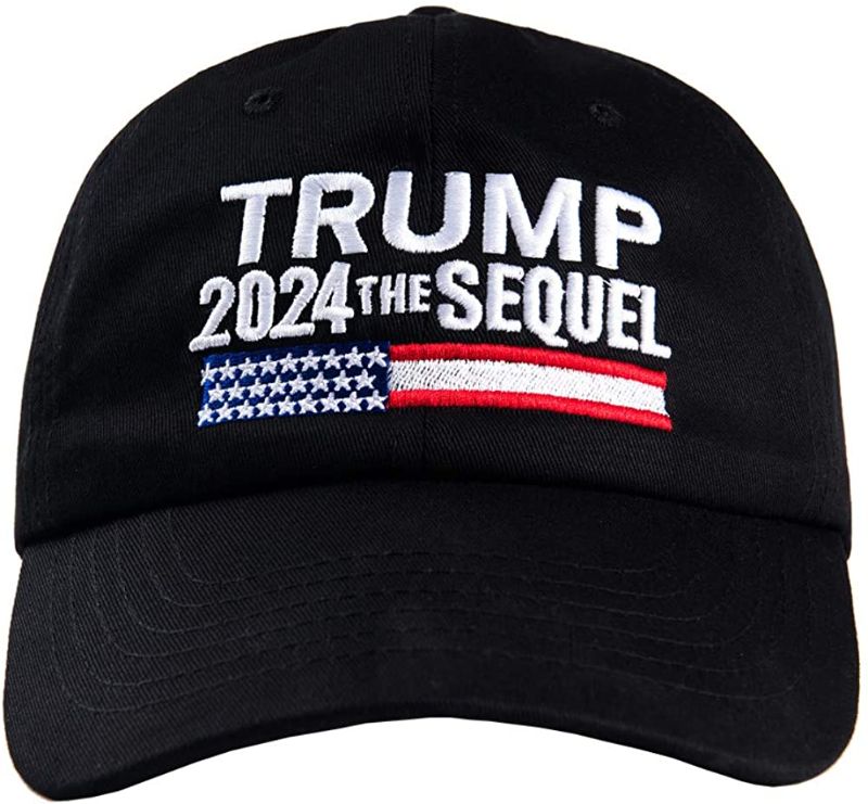 Photo 1 of Trump 2024 Hat for Men and Women with 100% Cotton Fabric and Exquisite Embroidery Black
