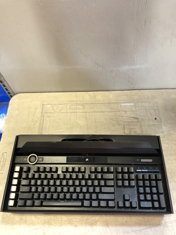 Photo 3 of Corsair K100 RGB Mechanical Gaming Keyboard - Cherry MX Speed RGB Silver Keyswitches - AXON Hyper-Processing Technology for 4X Faster Throughput - 44-Zone RGB LightEdge - PBT Double-Shot Keycaps
