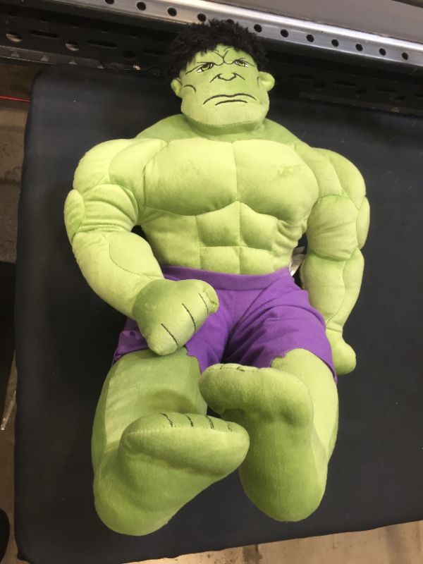 Photo 2 of Jay Franco Avengers Plush Stuffed Hulk Pillow Buddy - Super Soft Polyester Microfiber, 23 inch