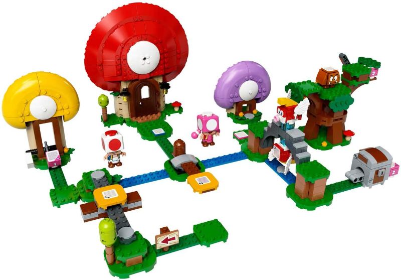 Photo 1 of LEGO Super Mario Toad’s Treasure Hunt Expansion Set 71368 Building Kit; Toy for Kids to Boost Their Super Mario Adventures with Mario Starter Course (71360) Playset (464 Pieces)