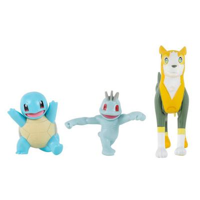 Photo 1 of Pokemon Battle Figure Set Articulated 3-inch Boltund 2-inch Squirtle and Machop
