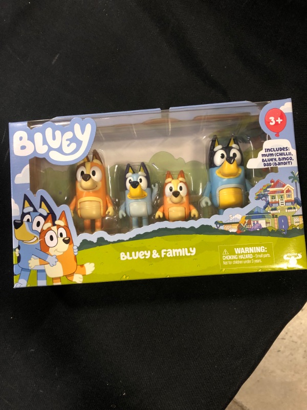 Photo 2 of Bluey and Friends 4 Pack of 2.5-3" Poseable Figures
