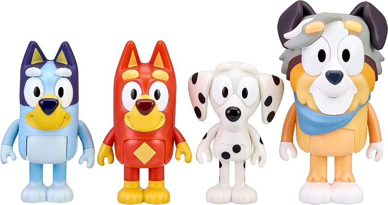 Photo 1 of "Bluey and Friends 4 Pack of 2.5-3"" Poseable Figures" (13052), School 