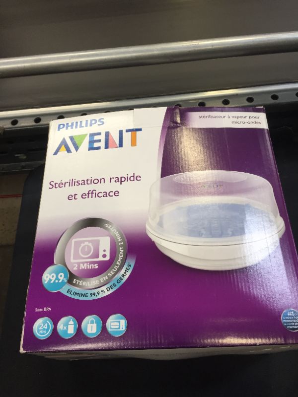 Photo 3 of Philips AVENT Microwave Steam Sterilizer for Baby Bottles, Pacifiers, Cups and More, SCF281/05
