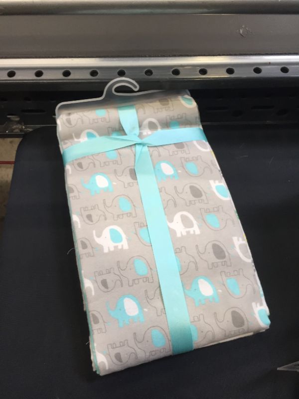 Photo 1 of Luvable Friends Unisex Baby Cotton Flannel Receiving Blankets, Basic Elephant 7-Pack, One Size
