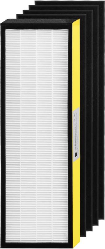 Photo 1 of FLT4825 Replacement Filter B for Ge-rm Guardian Air Purifier AC4825 AC4300 AC4800 AC4900 AC4850 AC4850PT, 1 True HEPA Filter + 4 Activated Carbon Filters