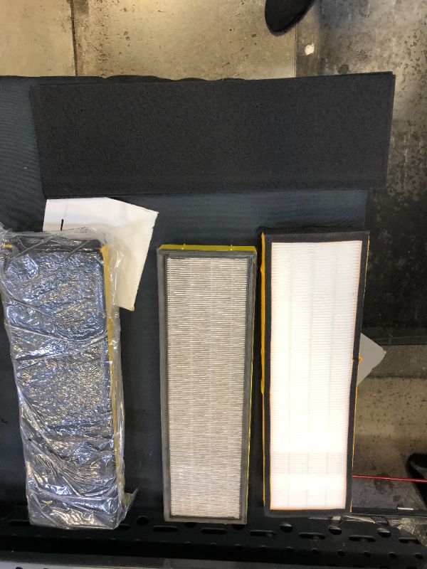 Photo 2 of FLT4825 Replacement Filter B for Ge-rm Guardian Air Purifier AC4825 AC4300 AC4800 AC4900 AC4850 AC4850PT, 1 True HEPA Filter + 4 Activated Carbon Filters