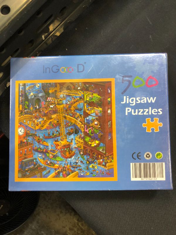 Photo 2 of Ingooood- Jigsaw Puzzles 500 Pieces Adult- Detective Series Puppy's Attacks