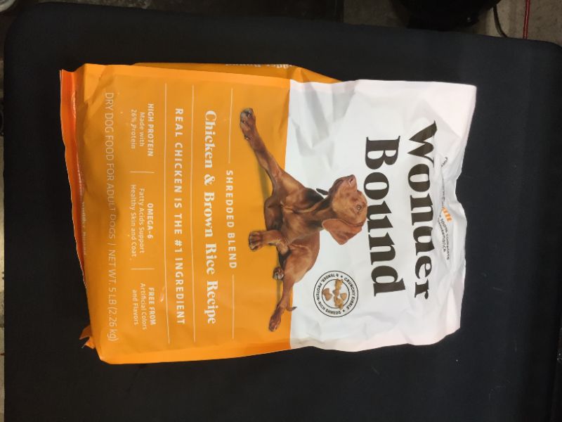 Photo 2 of Amazon Brand - Wonder Bound High Protein, Adult Dry Dog Food 5 pounds exp 8/22