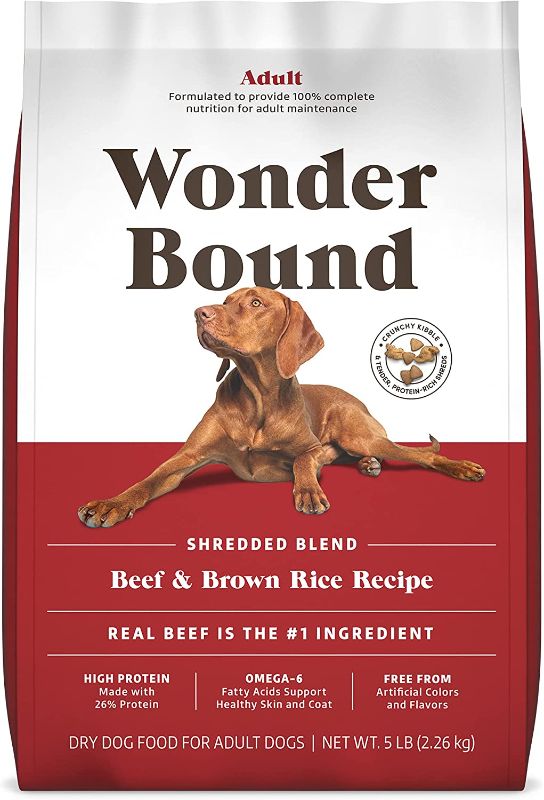 Photo 1 of Amazon Brand - Wonder Bound High Protein, Adult Dry Dog Food exp 8/22 5 lbs