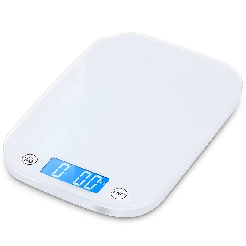 Photo 1 of Nicewell Food Scale 22lb/10kg Digital Kitchen Scale for Baking Cooking, Weighs in Grams and Ounce with 0.1oz/1g Resolution, Sleek and Water-Resistant Panel