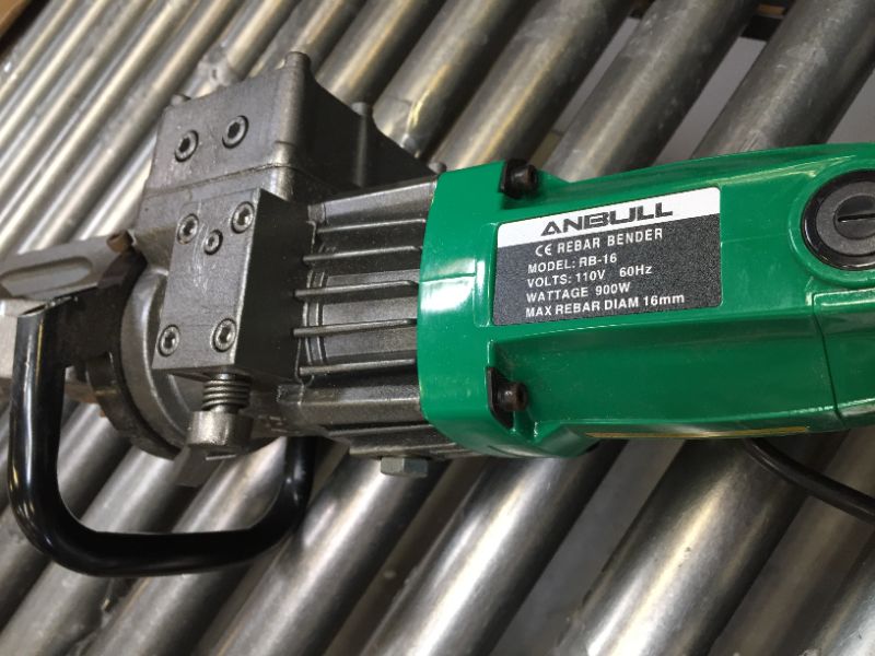 Photo 1 of Anbull 900W Electric Rebar Bender,Hydraulic Rebar Bending Maching Bending up to 5/8 Inch #5 16mm Rebar, Bending Angle 0-130 Degrees, Rebar Bending Machine with Positioning Bolt - STILL WORKS 
