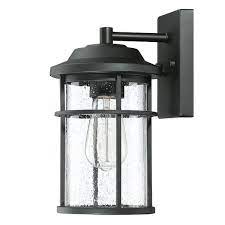 Photo 1 of 1- Light Matte Black Outdoor Wall Lantern Sconce
