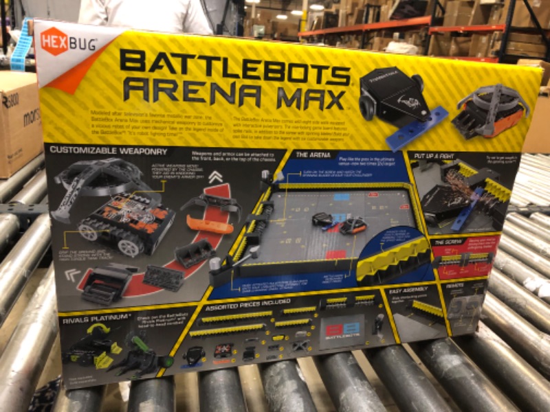 Photo 3 of HEXBUG BattleBots Arena MAX, Multiplayer Robot Board Game for Kids, Remote Control Toy, Batteries Included, for Boys and Girls Ages 8 and Up