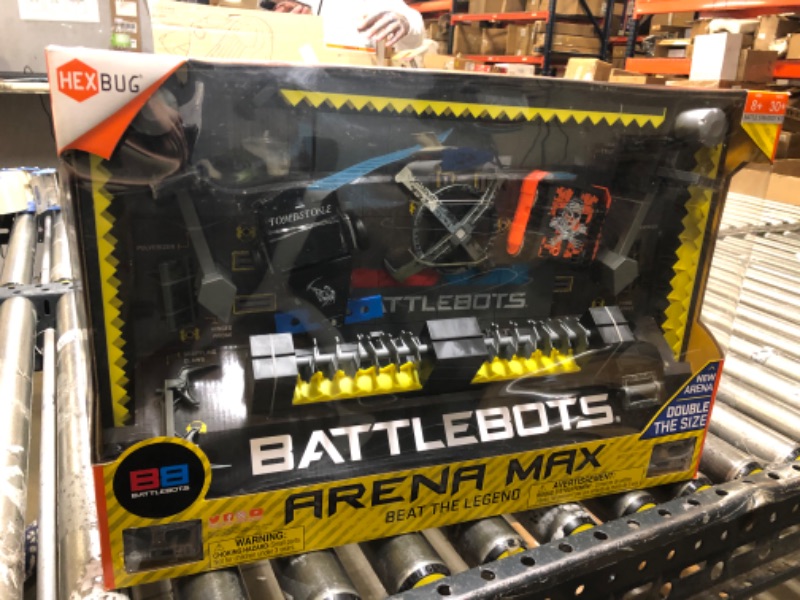 Photo 2 of HEXBUG BattleBots Arena MAX, Multiplayer Robot Board Game for Kids, Remote Control Toy, Batteries Included, for Boys and Girls Ages 8 and Up
