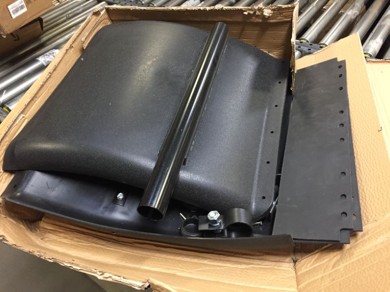 Photo 2 of 24"x24" Black Poly Quarter Fender Set, in pair, Super Toughness,Plastic Quarter Fender.?FLT1900?,Semi Truck. - - HARDWARE LOOSE IN BOX
