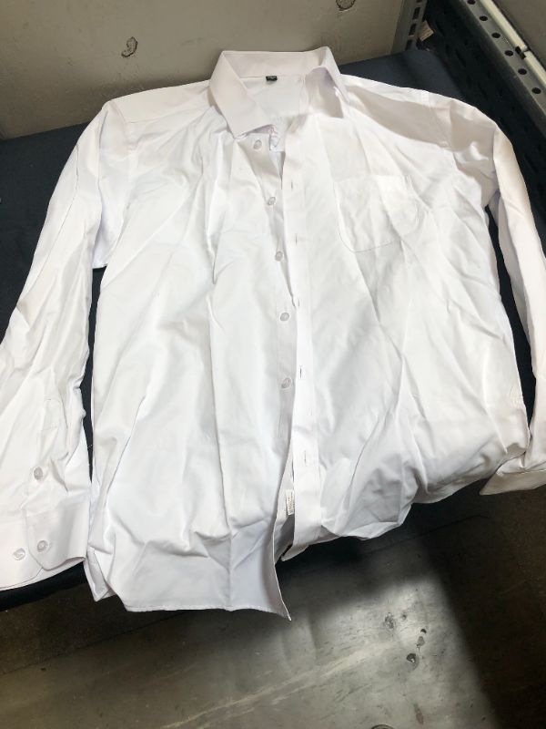 Photo 1 of MENS LONG SLEEVE DRESS SHIRT WHITE LARGE