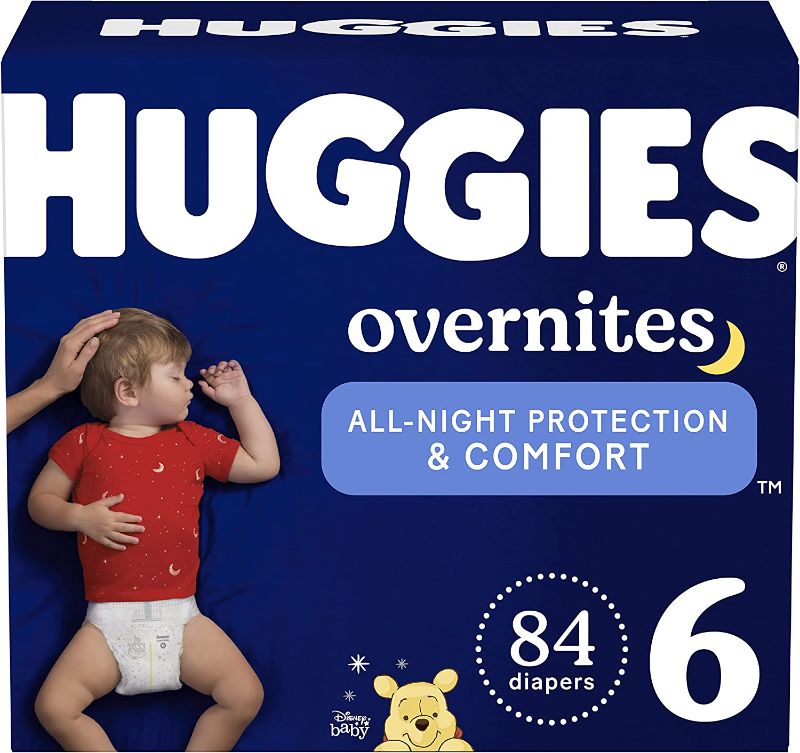 Photo 1 of Nighttime Baby Diapers Size 6, 84 Ct, Huggies Overnites
